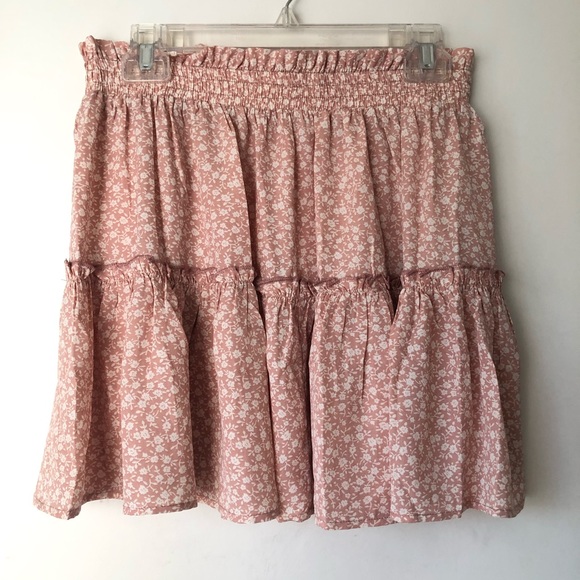 Princess Polly Shah Pink Floral Crop Top + Skirt Co-ord Set 8 - Picture 9 of 10